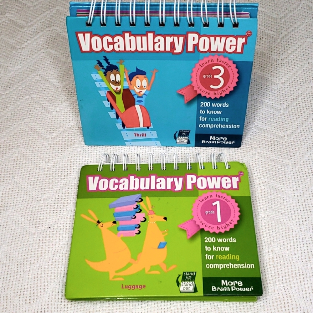 2 X Fantastic Vocabulary Power Educational 200 Daily Words Book Gades 1-3 + ESL